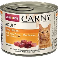 Animonda Carny Adult консервы для взрослых кошек с говядиной и курицей