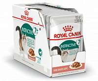 Royal Canin Instinctive +7 консервы для кошек, кусочки в соусе (пауч)