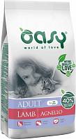 Oasy Dry Cat сухой корм для взрослых кошек с ягненком - 300 г