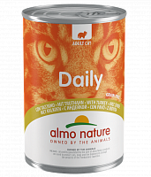 Almo Nature Daily Menu Bio консервы для кошек Меню с индейкой