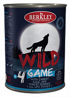 Berkley Wild Game №4 консервы для собак всех возрастов Дичь с морковью, капустой и лесными ягодами
