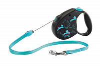 Flexi Рулетка для собак и кошек "Color" M трос 5 м 20 кг, синий
