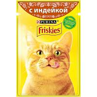 Консервы для кошек Friskies, индейка в подливе (пауч)
