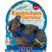 TRIXIE Шлейка для кролика с поводком 25-44см*10мм*1,2м