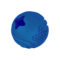 Игрушка для собак Mr.Kranch Мяч синий с ароматом курицы, 6,5 см