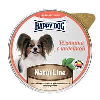 Консервы для собак Happy Dog Natur Line Телятина с индейкой, паштет