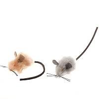 Игрушка для кошек Зооник мышь меховая 4,5см (10шт)