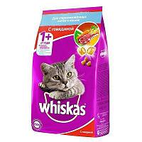 Whiskas корм для стерилизованных кошек подушечки с говядиной