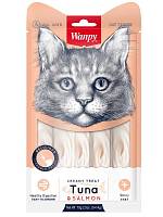 Лакомство для кошек Wanpy Cat «нежное пюре» из тунца и гребешка