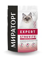 Сухой корм для взрослых кошек всех пород Мираторг Expert Struvite при мочекаменной болезни струвитного типа