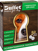 Лакомство для собак BUFFET поливитаминное с морскими водорослями (50 таб)