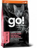 GO! NATURAL HOLISTIC беззерновой корм для котят и кошек  с Лососем и Треской