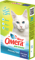 Витамины для кошек Омега Nео+ с биотином и таурином Блестящая шерсть, 90таб