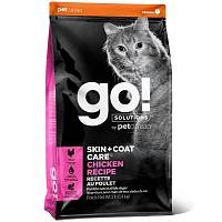 Сухой корм для котят и кошек Go! Solutions Skin + Coat Care Chicken Recipe for Cats с цельной курицей, фруктами и овощами