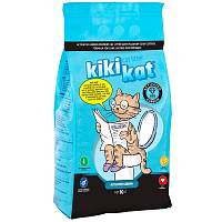 Наполнитель для кошачьего туалета KikiKat Активированный уголь супер-белый комкующийся, Бентонитовый