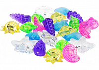 TRIXIE Разноцветные прозрачные ракушки для аквариума 24шт