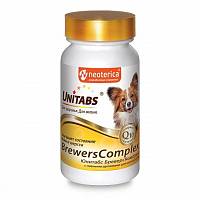 Витамины для мелких собак Unitabs BreversComplex с Q10 с пивными дрожжами, 100 таб