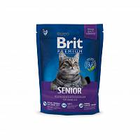 Brit Premium Cat Senior сухой корм для пожилых кошек с Курицей и печенью