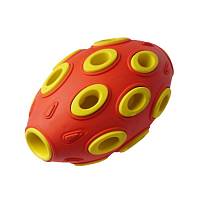 Игрушка для собак HOMEPET SILVER SERIES мяч регби, каучук 7,6 см х 12 см