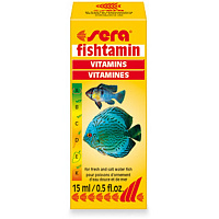SERA FISHTAMIN 15 мл (жидкие мультивитамины для рыб, необходимы во время применения лекарственных средств)