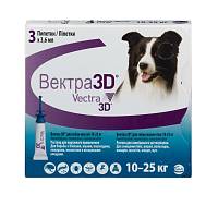Ceva Вектра 3Д для собак инсектоакарицидные капли, весом от 10 до 25 кг