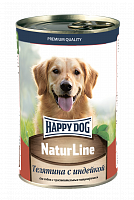 Консервы для собак Happy Dog NaturLine Телятина с индейкой