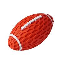 Игрушка для собак HOMEPET SILVER SERIES мяч регби с пищалкой, каучук, 14,5х8,2х7,9 см