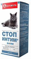 Капли для котов APICENNA СТОП-ИНТИМ регуляция половой охоты, 2 мл