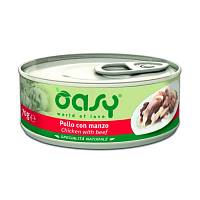 Oasy Wet cat Specialita Naturali Chicken Beef дополнительное питание для кошек с курицей и говядиной в консервах - 70 г