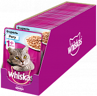 Whiskas влажный корм для кошек рагу с форелью (пауч)