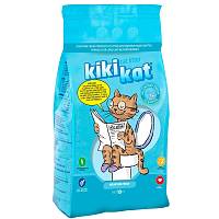 Наполнитель для кошачьего туалета KikiKat супер-белый, комкующийся с ароматом Горная свежесть