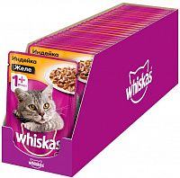 Whiskas влажный корм для кошек Индейка в желе (пауч)