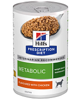 Влажный корм для собак Hill's Prescription Diet Metabolic при коррекции веса с курицей, банка