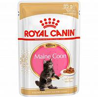 Royal Canin Kitten Maine Coon влажный корм для кошек породы Мейн-кун от 3 до 15 месяцев, кусочки в соусе (пауч)