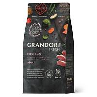 Сухой корм для кошек GRANDORF Fresh Cat ADULT Duck&Sweet Potato Беззерновой с живыми пробиотиками, Свежее мясо утки с бататом