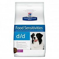 Hill's Prescription Diet d/d Food Sensitivities корм для собак при аллергии заболеваниях кожи и неблагоприятной реакции на пищу, Утка с рисом