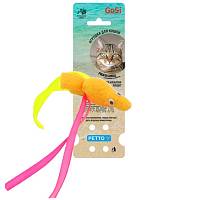 Игрушка для кошек Petto GoSi Рыбка желтая с пищалкой, 5 см