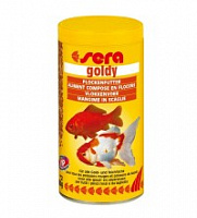 SERA GOLDY хлопьевидный корм для кормления всех видов золотых рыбок и других холодноводных рыб