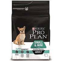 Корм для собак мелких и карликовых пород 1-10 кг Pro Plan Adult Small&Mini Sensitive Digestion с комплексом Optidigest с чувствительным пищеварением, со вкусом ягненка
