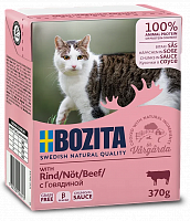 Консервы для кошек BOZITA Beef Tetra Pak кусочки в соусе с говядиной