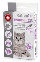 Арома-капли для котят и кошек Ms. Kiss Ecolife Анти Стресс, 10 мл