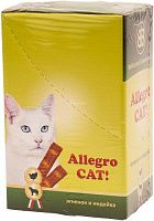 B&b Allegro Cat лакомства для кошек мясные колбаски из Ягненка и Индейки 60шт (Шоу-бокс)