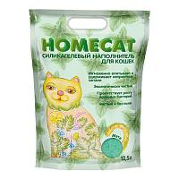 Наполнитель для кошачьих туалетов HOMECAT силикагелевый с ароматом мяты