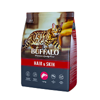 Сухой корм для кошек Mr.Buffalo ADULT HAIR & SKIN с лососем