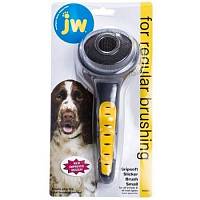 Щетка-пуходерка, для собак жесткая, JW Grip Soft Slicker Brush Small, маленькая