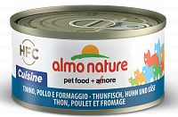 Almo Nature Legend консервы для кошек с тунцом курицей и сыром