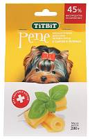 Лакомство для собак TitBit Печенье PENE с сыром и зеленью