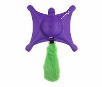 Игрушка для собак GiGwi Lets Fly Белка-летяга с пищалкой, фиолетовая