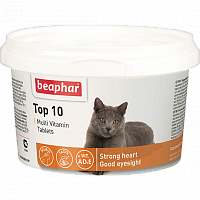 Кормовая добавка для кошек Beaphar Top 10, 180 табл