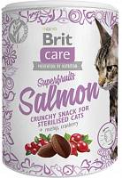 Brit Care Superfruits Salmon steril лакомство для стерилизованных кошек с лососем